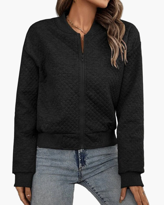 Bomberjacke Stepp-Design Modern Freizeit Übergangsjacke