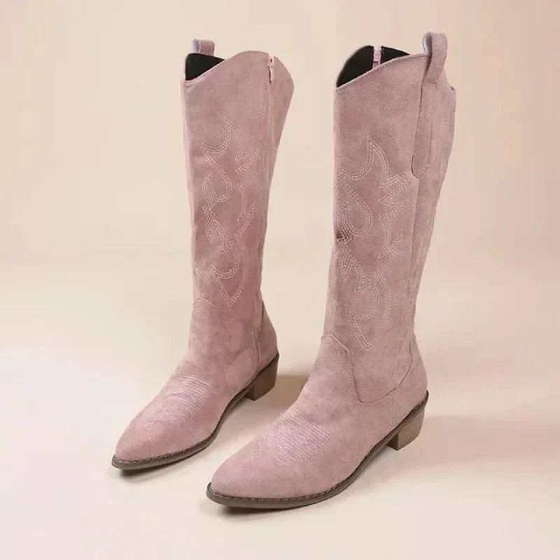 Hohe CowboyStiefel Für Damen Ideal Für Winter Shopnory