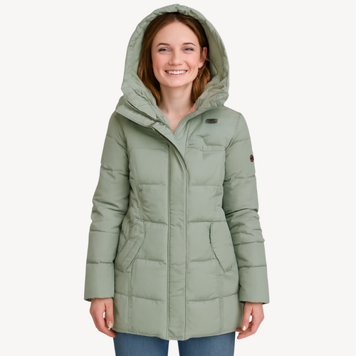 Fleece Gefütterte Pufferjacke für Damen