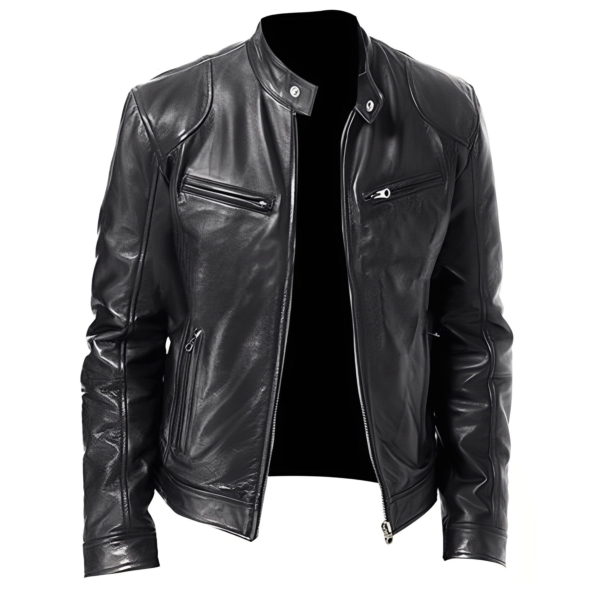 Freizeit PU Lederjacke für Männer