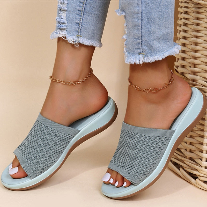 Damen Orthopädische Slipper Bequeme und Atmungsaktive Sommer Damen Slipper