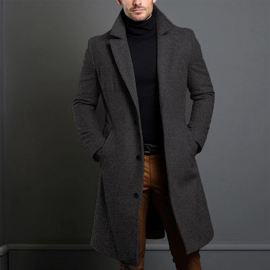 Länger, lässiger Trenchcoat für Herren