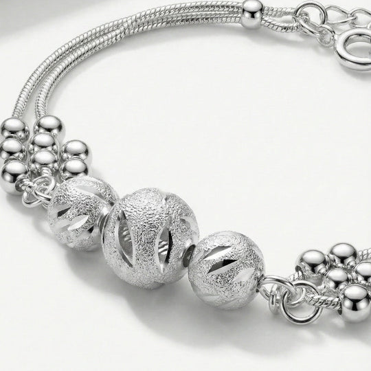 Damen Mehrreihiges Armband mit Zierkugeln | Shop Nory