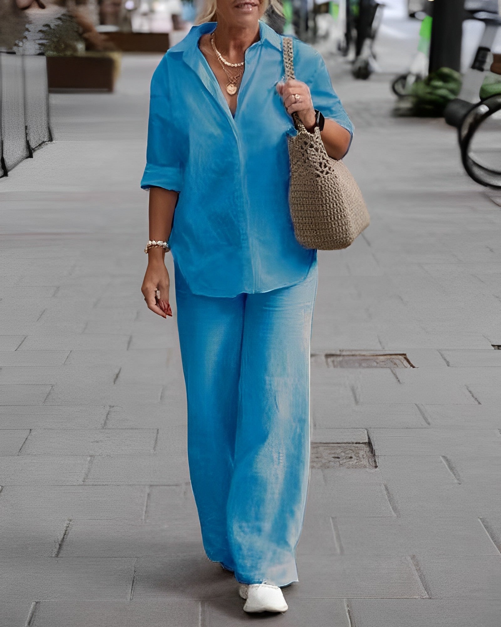Shopnory | Relaxed Leinenhose mit Luftigem Sitz für Damen