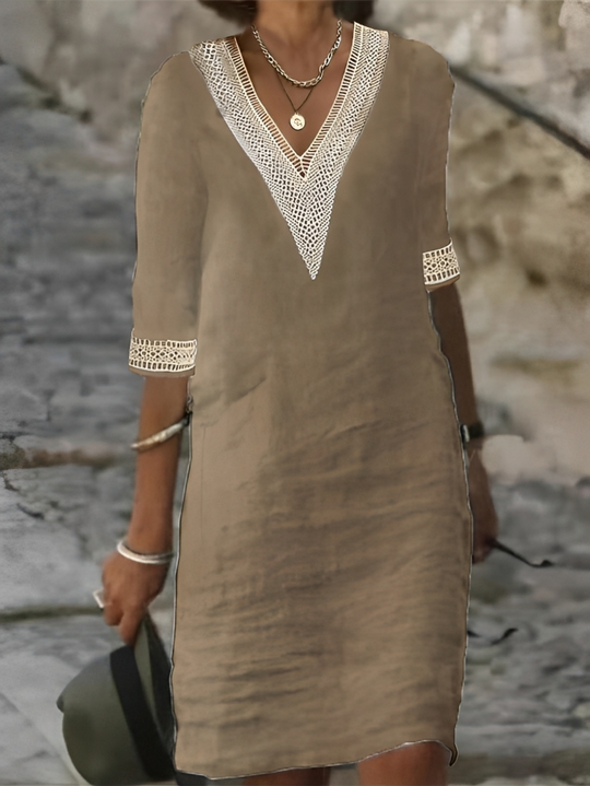 Damen Baumwoll-Kleid: Lässig & Bequem