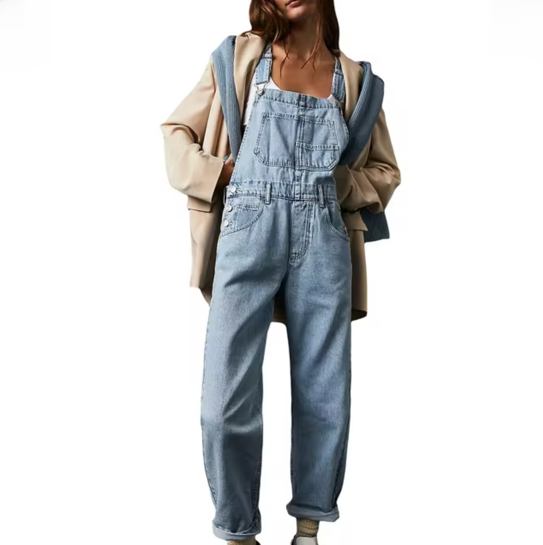 Klassische Latzhose mit Verstellbaren Trägern für Damen