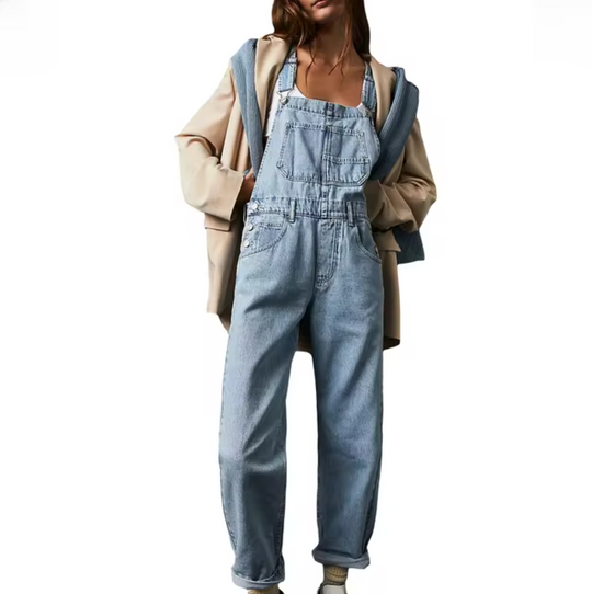 Klassische Latzhose mit Verstellbaren Trägern für Damen