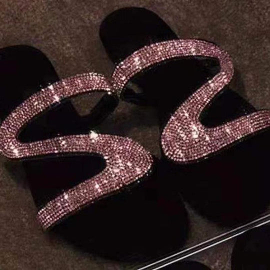 Elegante Glitzer-Sandale für Damen : 2024 Edition