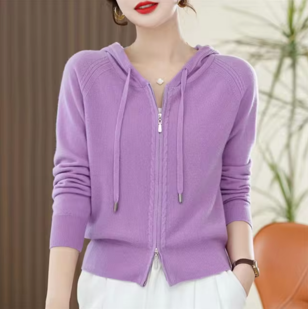 Gestrickter Hoodie