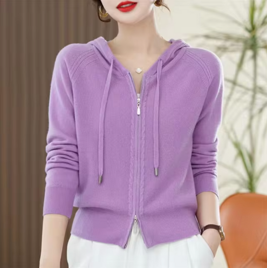 Gestrickter Hoodie