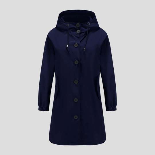 Wasserdichte Regenjacke mit Kapuze für Damen