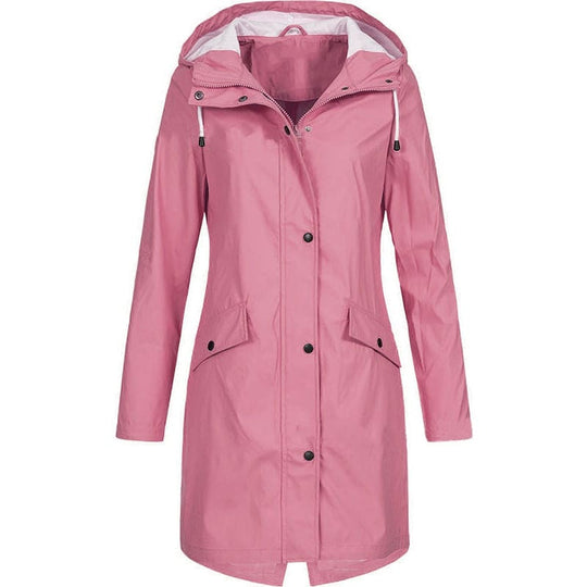 Wasserdichte Damen Regenjacke Mit Kapuze