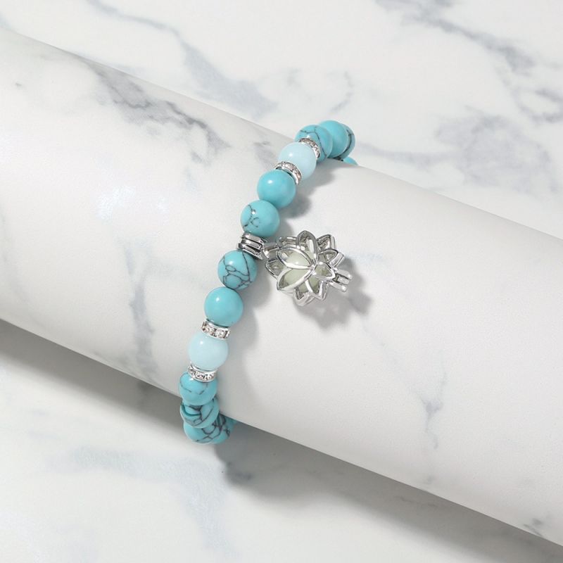 Leuchtendes Lotus-Anhänger-Armband | Shop Nory