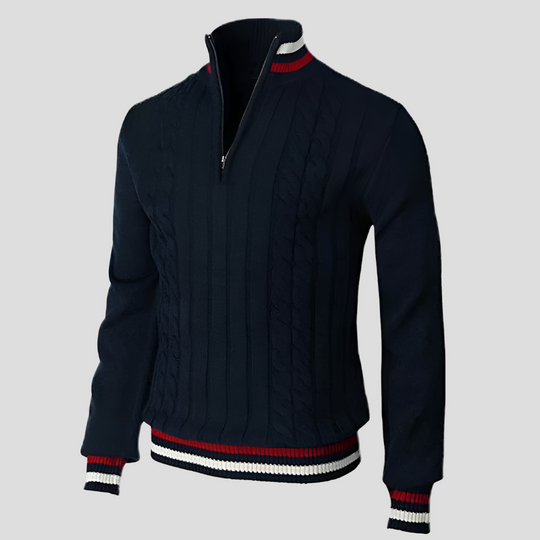 Stilvolle Reißverschluss-Strickjacke für Herren
