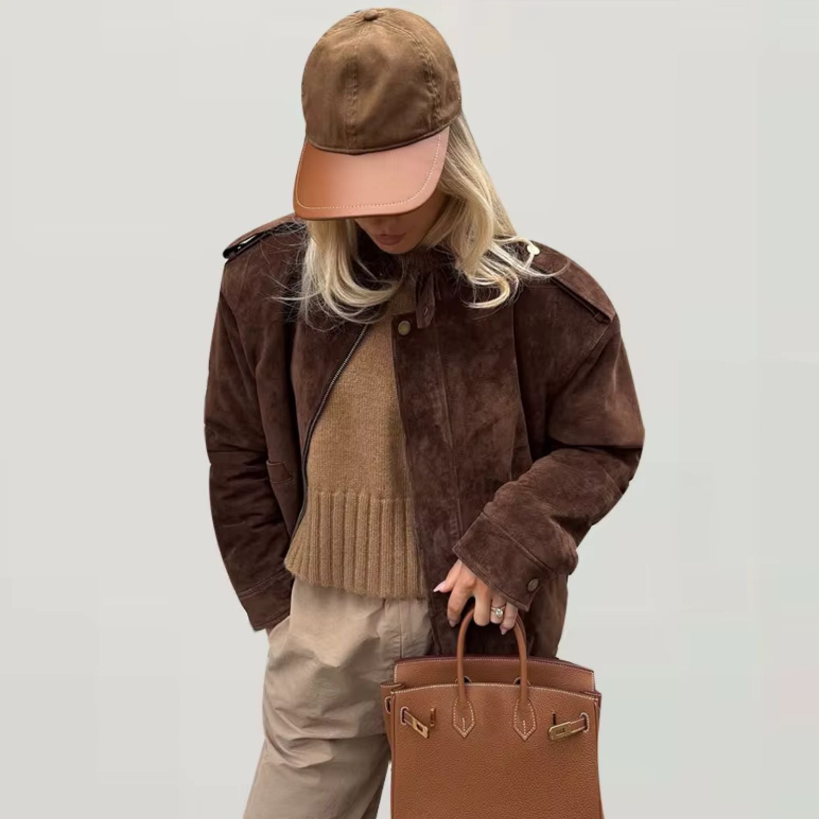 Shopnory | Übergrößen Wildlederjacke
