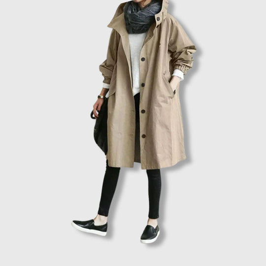 Shopnory | Klassischer Trenchcoat mit Moderner Eleganz