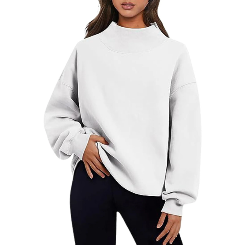 Sweatshirt Locker Sitzender Damenpullover