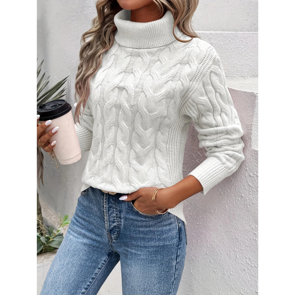Klassischer Eleganter Rollkragenpullover