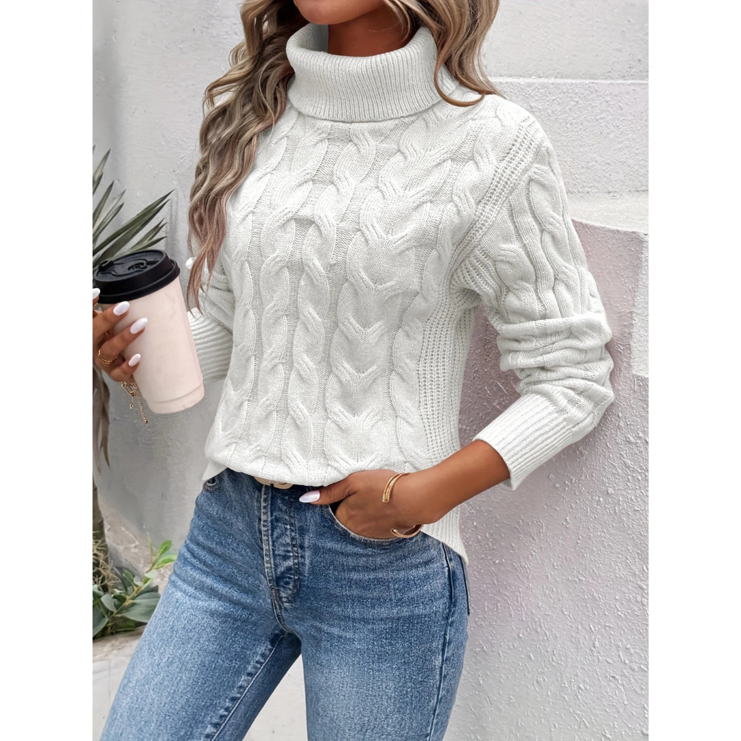 Klassischer Eleganter Rollkragenpullover