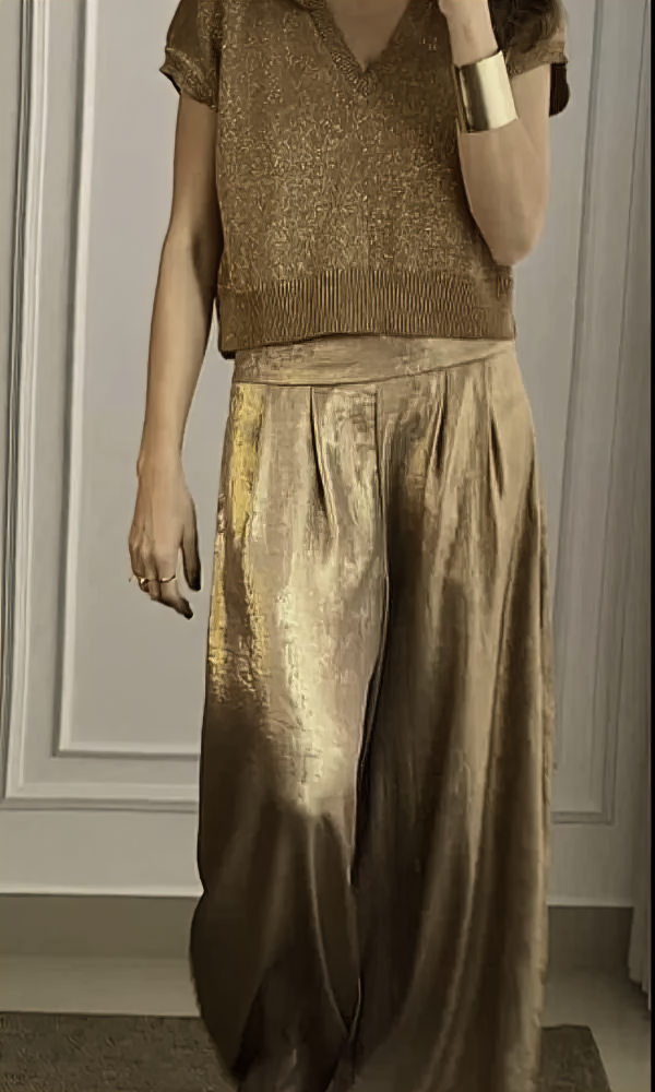 Damen Top- und Hosen-Set mit Bequemem Schnitt & Stylischem Design