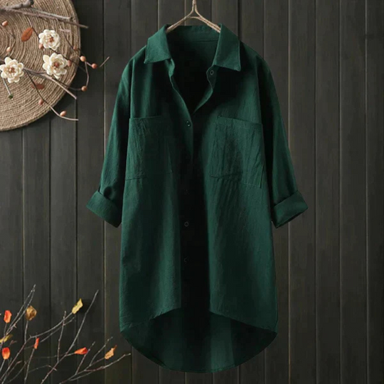 Luftige Oversize Bluse Aus Baumwolle