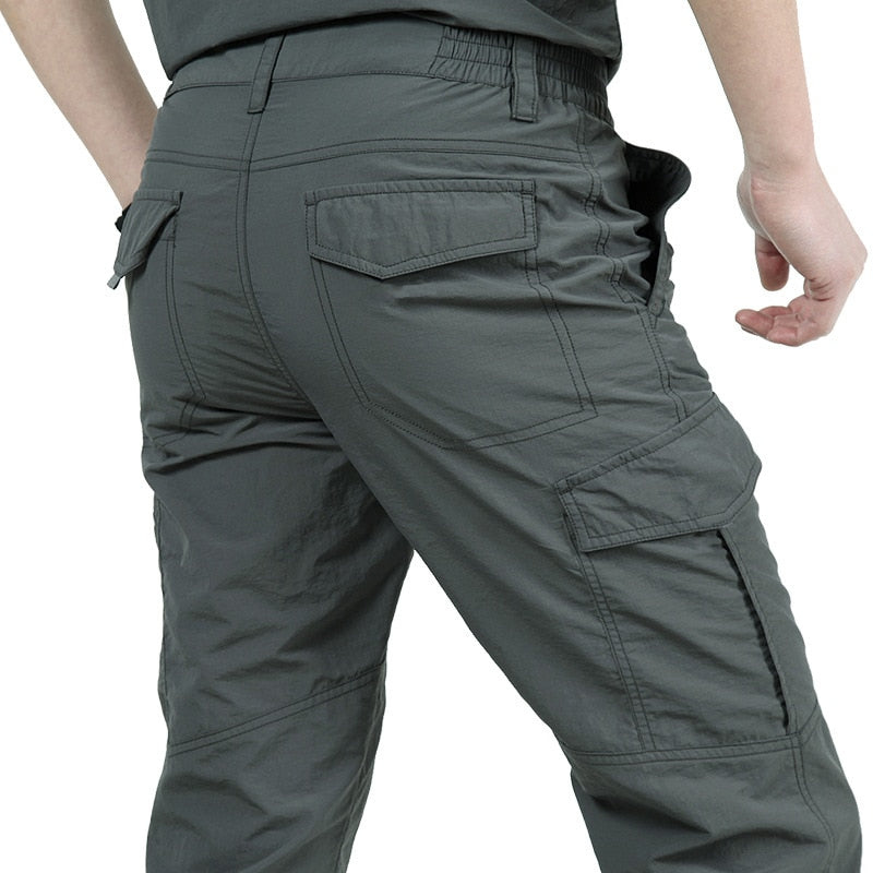 ShopNory | Funktionale und Stilvolle Herren Cargo Hose mit Praktischen Klappen Taschen
