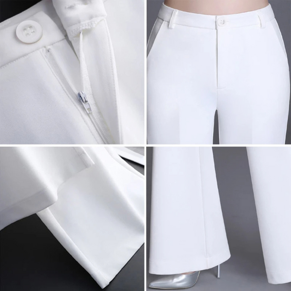 Elegante Enganliegende Hohe Taille Flared Hosen