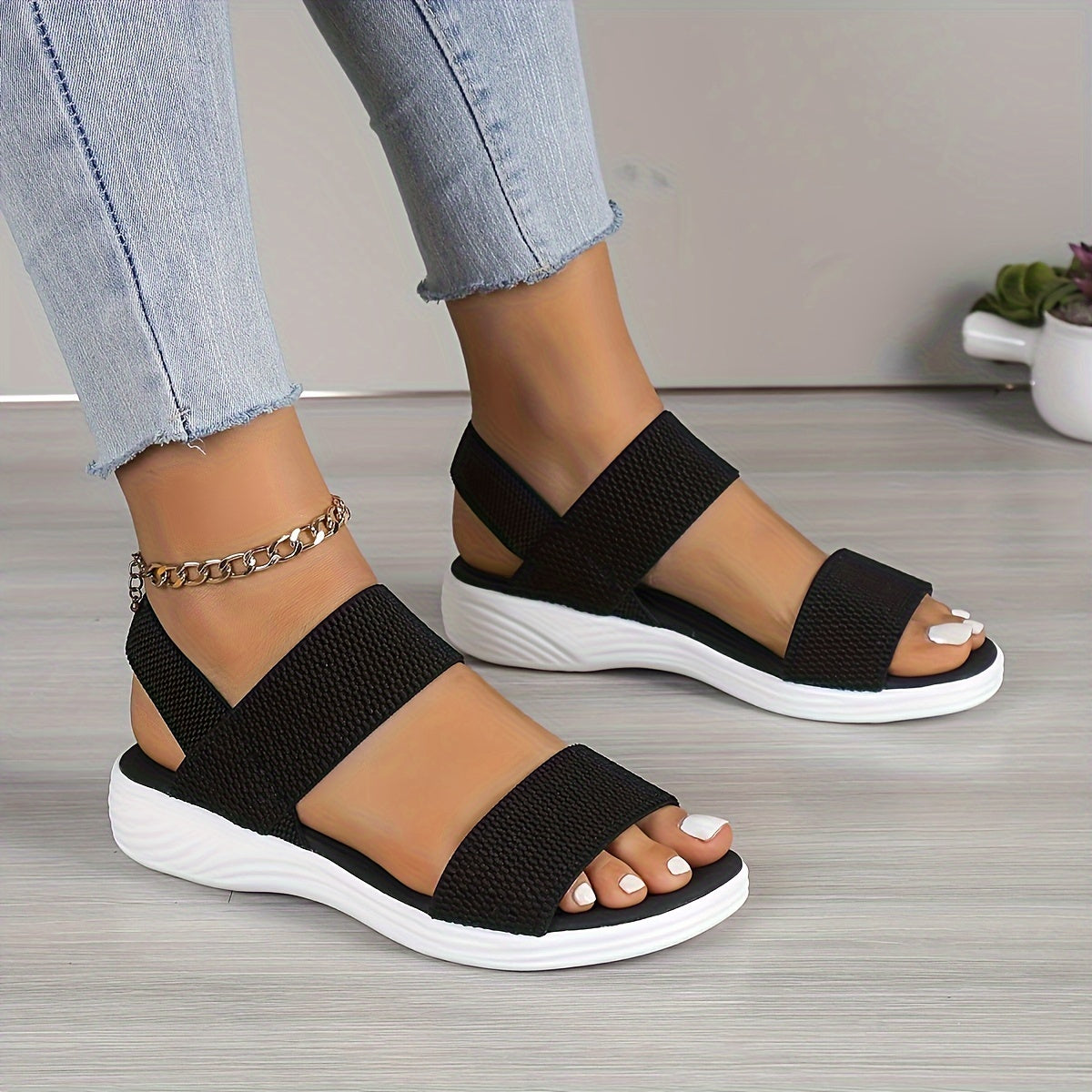ShopNory | Federleichte Stretch Sandalen