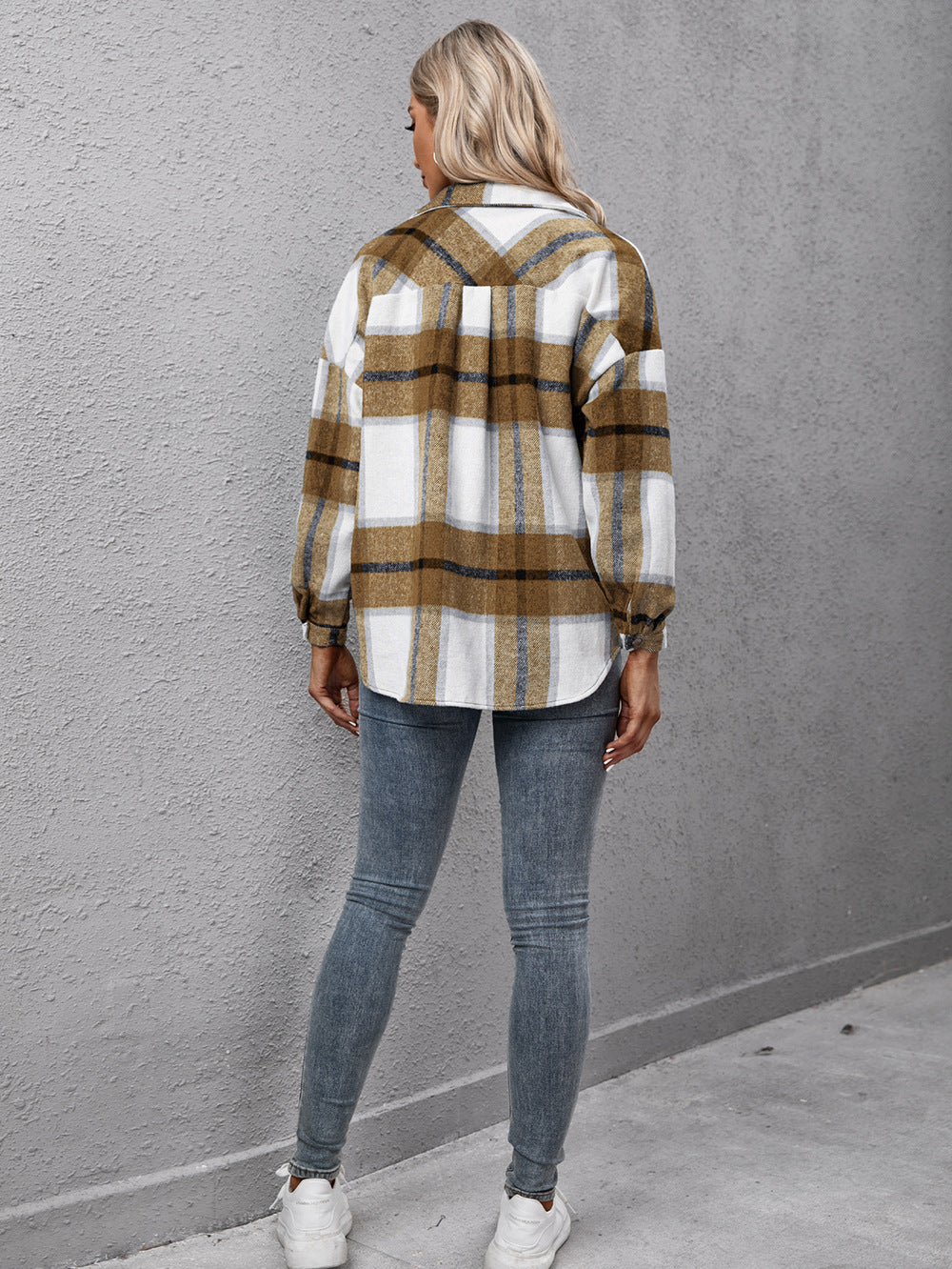 Shopnory | Karierter Langarmhemdjacke