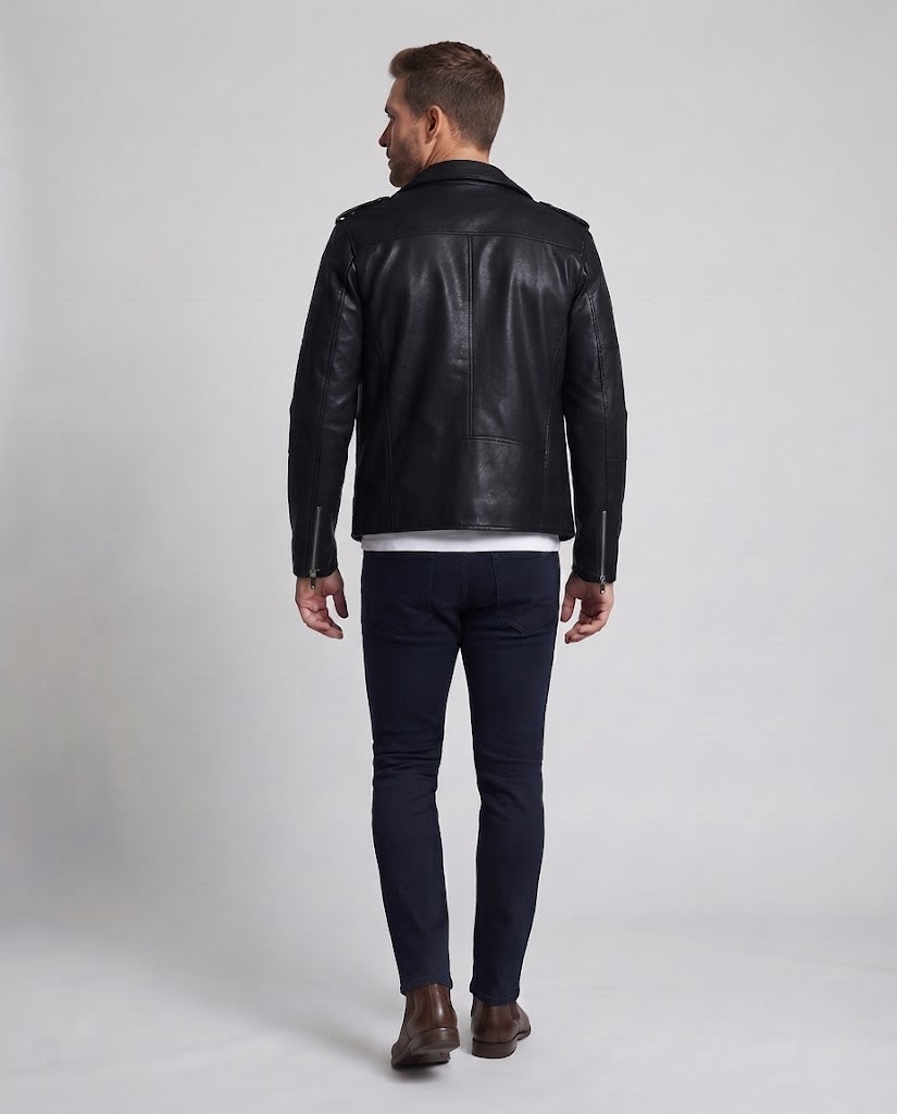 Herren Modische Bikerjacke Shop Nory