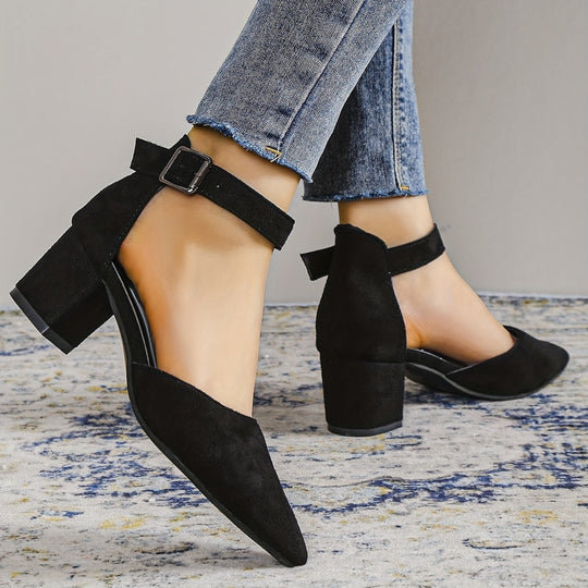 Damen Sandalen mit Blockabsatz Schnürung, mit Knöchelriemen, Elegant