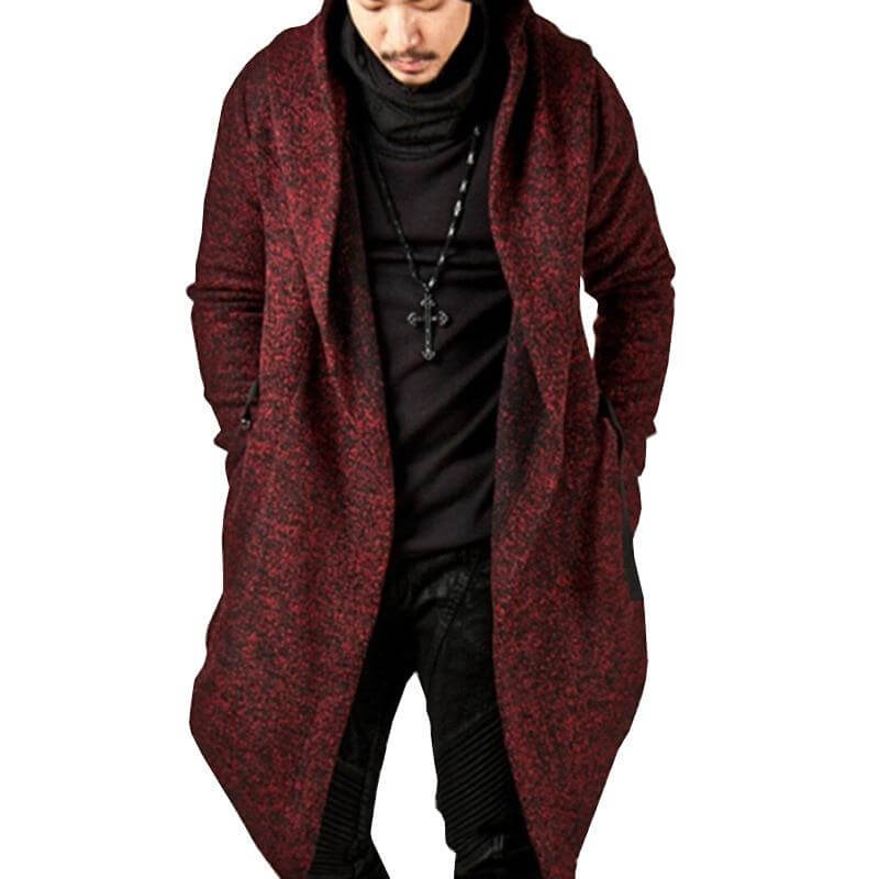 Herren Kapuzenjacke mit unregelmäßigem Saum