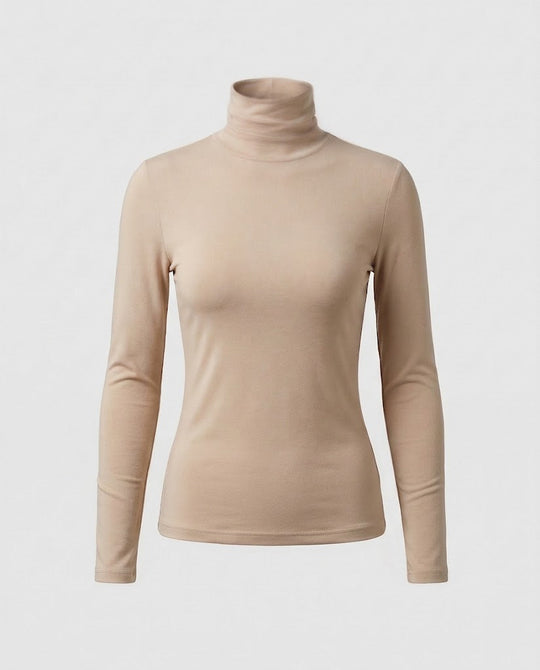 Damen Figurbetonter Feinstrick-Rollkragenpullover mit leichter Stretchqualität Shop Nory