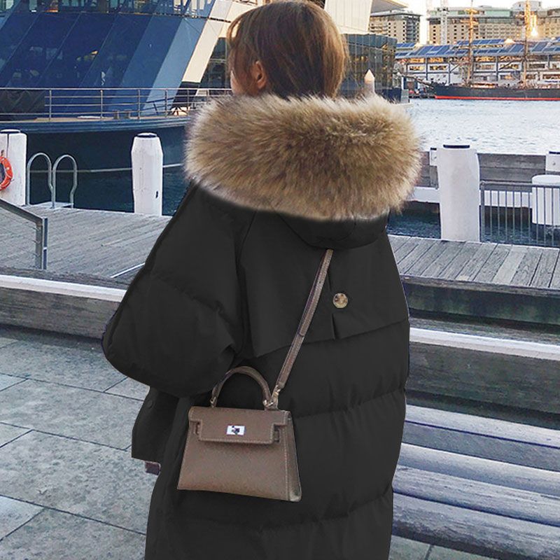 Shopnory | Gepolstertes Jacket mit Pelzkragen für Damen