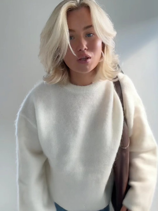 weicher Mohair-Strickpullover