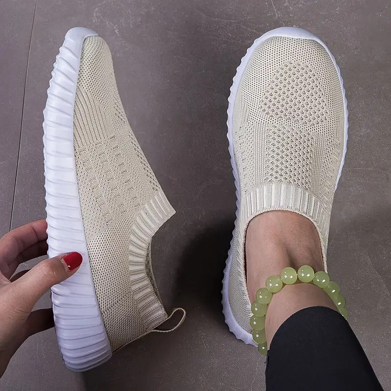 Atmungsaktive Damen-Sneaker mit verstärktem Fußbett