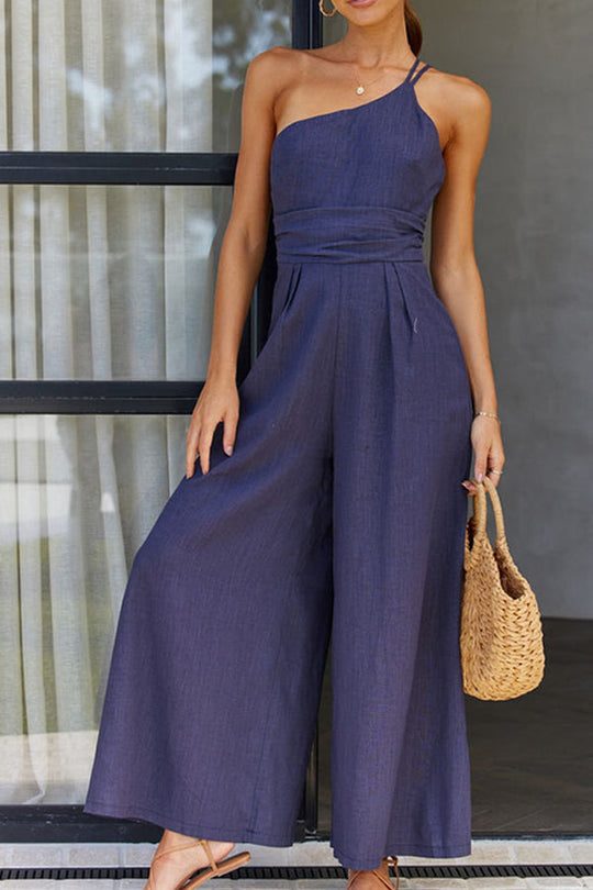Ein-Schulter-Jumpsuit