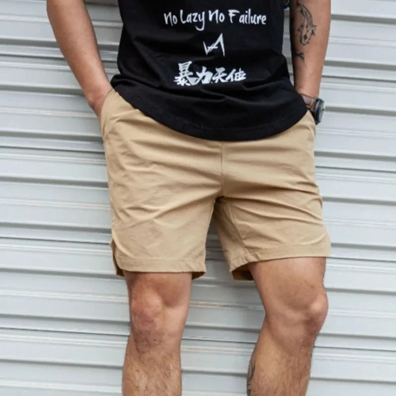Atmungsaktive, Einfarbige Badeshorts für Männer mit Kordel