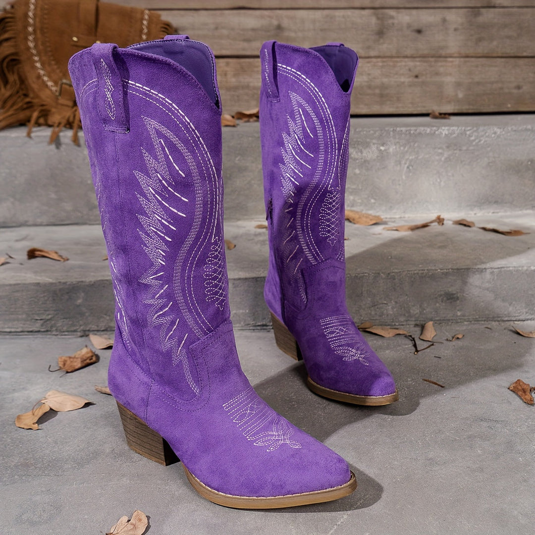Cowboystiefel Aus Wildleder Bella ShopNory