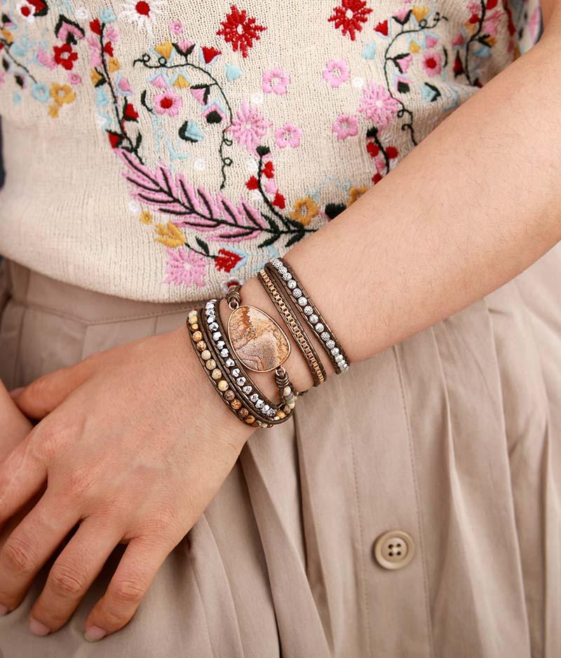 Erdende Heilende Wickelarmband  | Shop Nory
