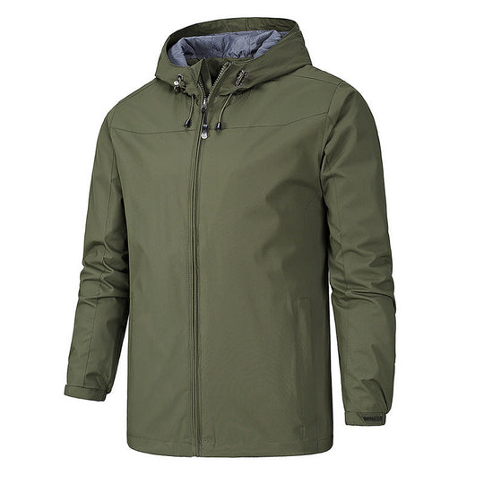 Wasser- und winddichte Jacke mit Kapuze