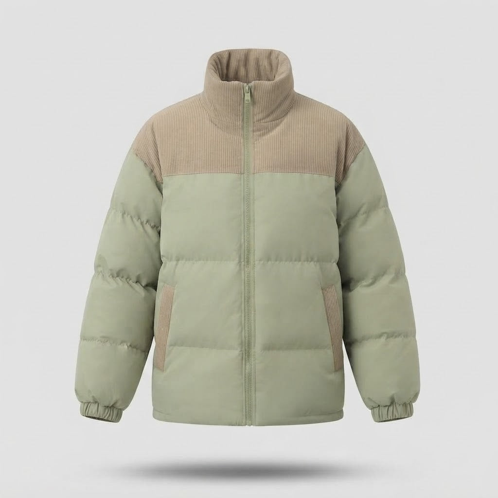 Damen Modische Daunenjacke mit hohem Kragen Shop Nory