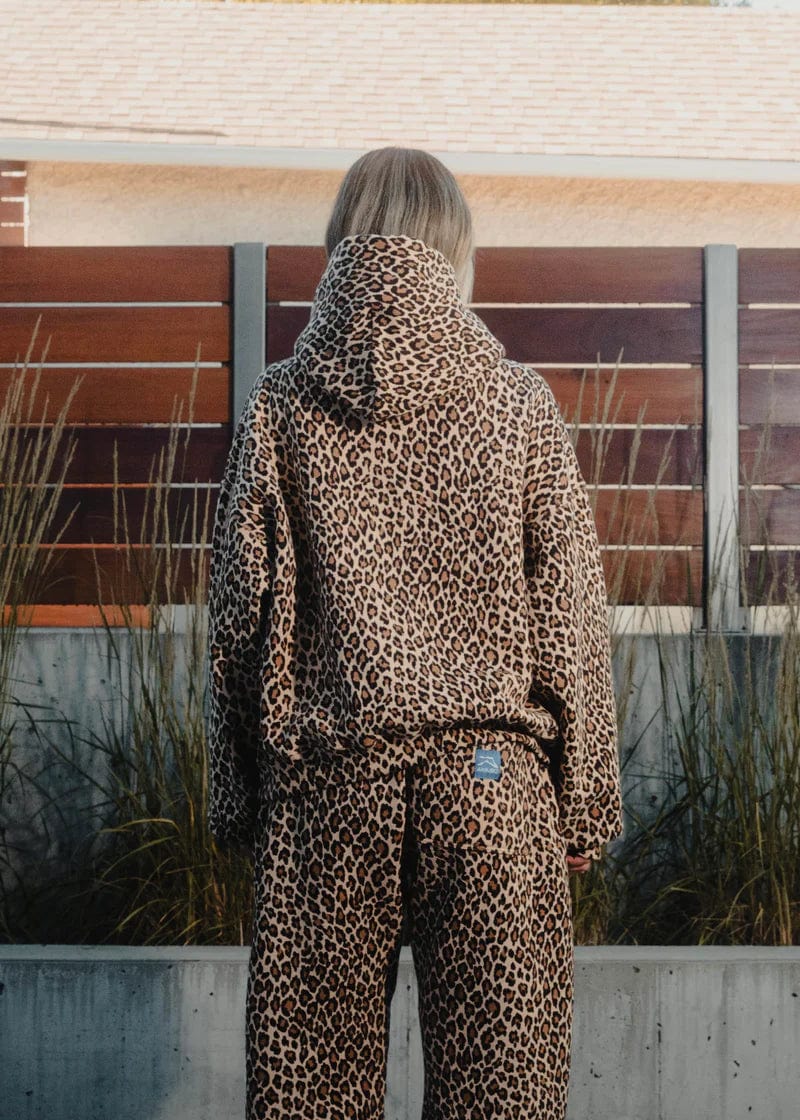 Gemütlicher Hoodie mit Leopardenprint für Einen Lässig-Chicen Look