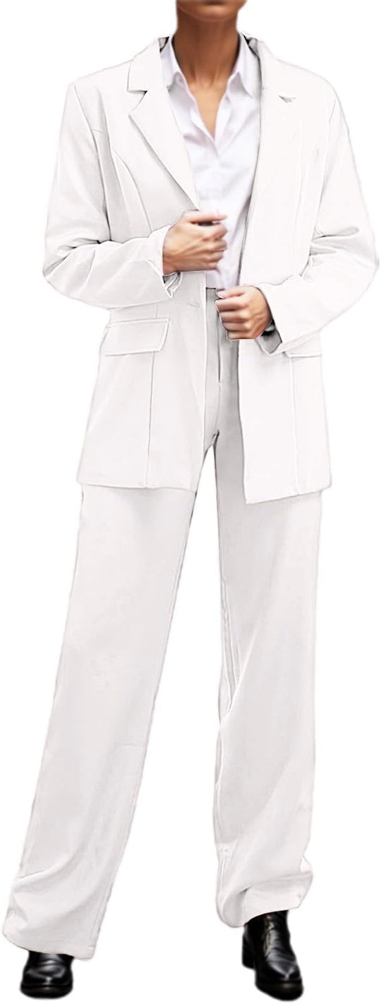 Elegantes Ensemble Bestehend Aus Einem Edlen Blazer und Einer Eleganten Hose