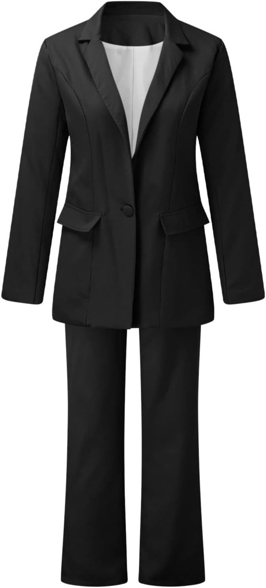Elegantes Ensemble Bestehend Aus Einem Edlen Blazer und Einer Eleganten Hose