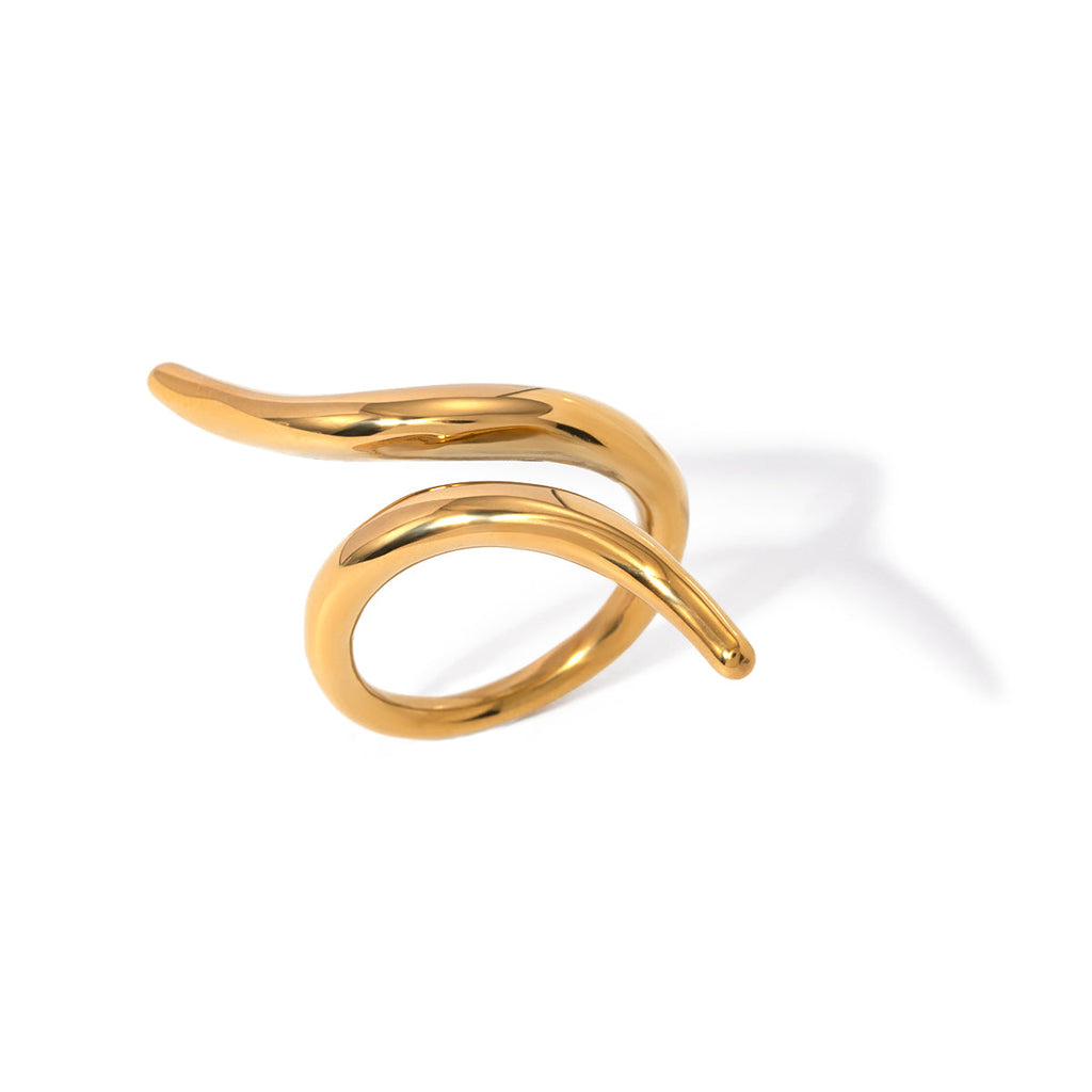 Ring "Finesse" in Edelstahl - 18k vergoldet | Shop Nory