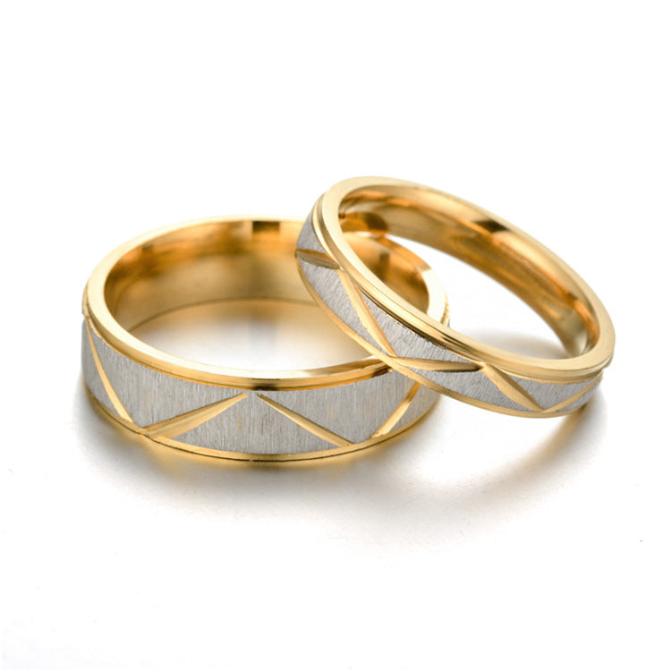 Herren Ring mit modernem, geometrischem Muster und hoher Abriebfestigkeit Shop Nory