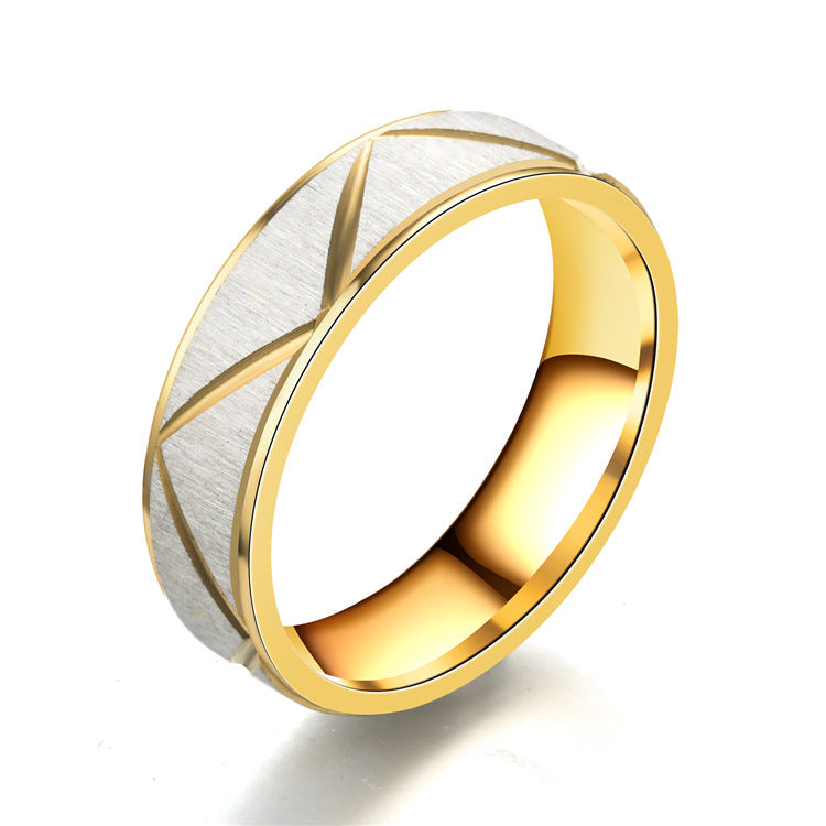 Herren Ring mit modernem, geometrischem Muster und hoher Abriebfestigkeit Shop Nory