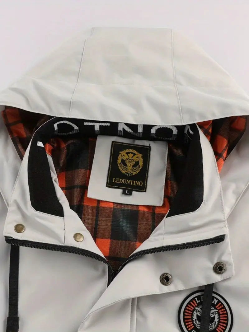 Leichte Herren Outdoor-Jacke, winddicht und wasserdicht mit Kapuze