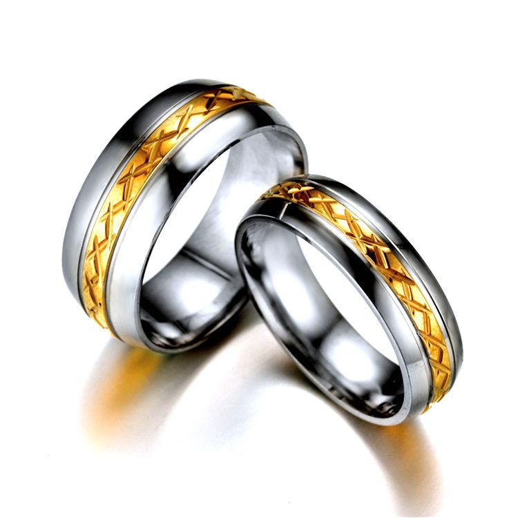 Herren Ring mit modernem, hochwertigem Edelstahl und kunstvollem Muster Shop Nory